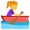 Woman Rowing Boat emoji on Emojione